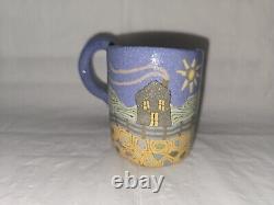 Jane Peiser pottery cup house and sun landscape