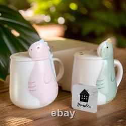 Kids Set of 2 Ceramic Coffee Cups Perfect for Tea, Coffee, and More