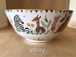 Lynn Chase Design 1998 Harmony 5.25 X 12 Round Large Serving Bowl 24kt Gold