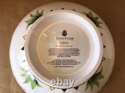 Lynn Chase Design 1998 Harmony 5.25 X 12 Round Large Serving Bowl 24kt Gold