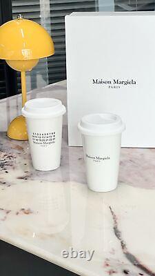 Maison Margiela White Ceramic Mug Coffee Cups Set of 2