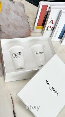 Maison Margiela White Ceramic Mug Coffee Cups Set of 2