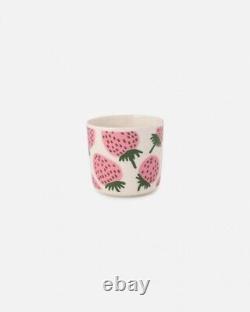 Marimekko Maija Isola Coffee Cup Set Mansikka Strawberries Official Asia Limied