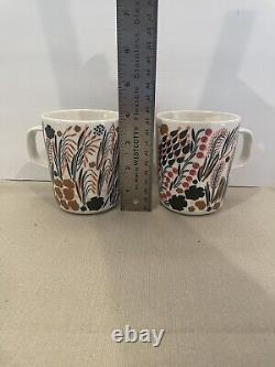 Marimekko OIVA LETTO Coffee Cup Mug Set Of 2