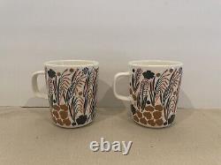 Marimekko OIVA LETTO Coffee Cup Mug Set Of 2