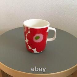 Marimekko UNIKKO Coffee Cup Mug 50th Anniversary Flower Red 250ml