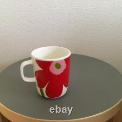 Marimekko UNIKKO Coffee Cup Mug 50th Anniversary Flower Red 250ml