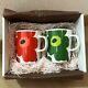 Marimekko Unikko Mug Cup Green Red Poppy Flower Set