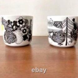 Marimekko Veljekset Siirtolapuutarha Latte Mug Cup 200ml Set