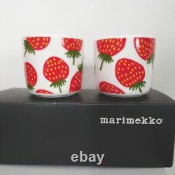 Marimekko strawberry mug cup cups 250ml set of 2