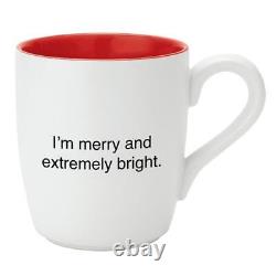 Merry and Extremely Bright That's All Holiday Mug Size 4.25in H 16 oz Pack of 4