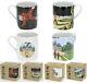 Moulinsart Tintin Scene Mugs x4 Moon/Mansion 2022 BUY INDIVIDUALLY Ceramic Cups