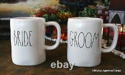 Mud Pie Buns Ready Platter + Rae Dunn Groom & Bride Mugs -cool Housewarming Chic