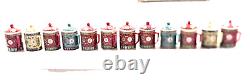 Mun Shou Longevity Mugs, 12 Pcs with covers, Excellent Condition