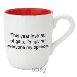 My Opinion That's All Holiday Mug Size 4.25in H, 16 oz Pack of 4