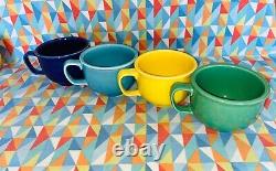 NEW FIESTAWARE 18 oz Jumbo Mug set of 4 Mixed Colors Soup Cup FREE SHIPPING