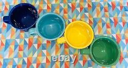 NEW FIESTAWARE 18 oz Jumbo Mug set of 4 Mixed Colors Soup Cup FREE SHIPPING