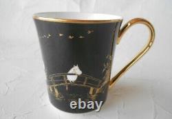 NEW! RARE! MOOMIN Ceramic Coffee Mug Cup Teacup NORITAKE Made in Japan Black F/S