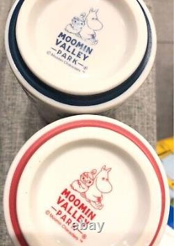 NEW! RARE! MOOMIN Japanese style Mug Cup YUNOMI of Sushi SET of 2 colors! F/S