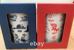 NEW! RARE! MOOMIN Japanese style Mug Cup YUNOMI of Sushi SET of 2 colors! F/S