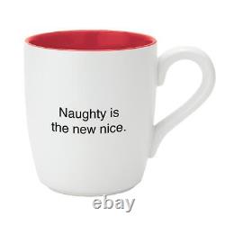 Naughty is the New Nice That's All Mug Red Size 4.25 in H 16 oz Lot of 4