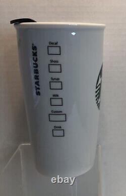 New Starbucks Disney Parks Ceramic Travel Tumbler Mug 12oz with Instructions