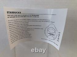 New Starbucks Disney Parks Ceramic Travel Tumbler Mug 12oz with Instructions