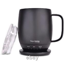 Nextmug Temperature-Controlled Self-Heating Coffee Mug Black 14 oz