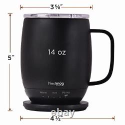 Nextmug Temperature-Controlled Self-Heating Coffee Mug Black 14 oz