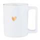 Organic Mug Holiday Love Gold Toned Foil Pack of 4 Size 16 oz 4.5 in H