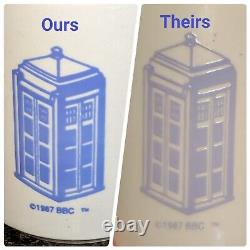 PBS Vintage 1987 Dr Doctor Who Disappearing Tardis Coffee Mug Cup Heat Sensitive