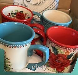 Pioneer Woman Christmas Special Ed Holiday Medley Mug Set RARE VHTF