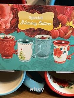 Pioneer Woman Christmas Special Ed Holiday Medley Mug Set RARE VHTF