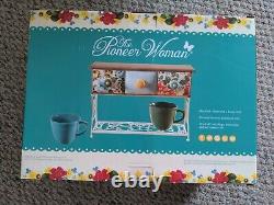 Pioneer Woman FLEA MARKET (3) Piece Mug Rack Set Rare NEW Sealed Farmhouse Chic