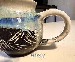 Pitch Pine Pottery Stoneware Deer Mug Handmade 17 Oz