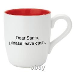 Please Leave Cash That's All Holiday Mug Size 4.25in H, 16 oz Pack of 4