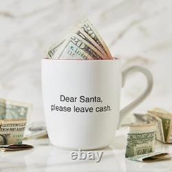 Please Leave Cash That's All Holiday Mug Size 4.25in H, 16 oz Pack of 4