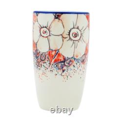 Polish Pottery Latte Mug Ceramika Artystyczna Peachy Keen UNIKAT