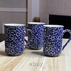 Queen's Calico Blue Mug 5776462 Set Of (3) Three