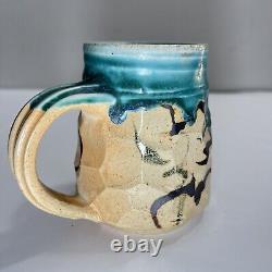 RARE Cynthia Bringle Pottery 4 Inch Abstract Mug Signed