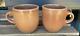 RUSSEL WRIGHT Iroquois Casual China COFFEE MUGS Apricot pair