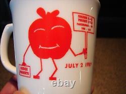 Rare Corning Corningware Pyrex Anthropomorphic Coffee Cup Advertising 1987 Nice