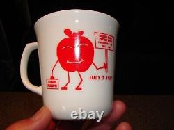 Rare Corning Corningware Pyrex Anthropomorphic Coffee Cup Advertising 1987 Nice