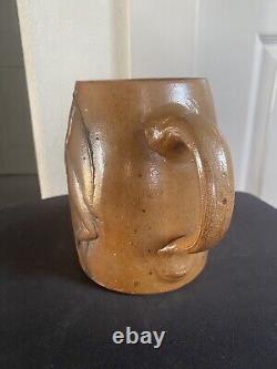 Rare Early Art Nouveau Era Earthenware Pottery Mug/stein Very Cool