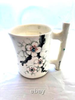 Rare Heesoo Lee Blossom handbuilt wheel-thrown Mug Ceramic Porcelain