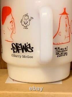 Rarest of set! BARRY McGEE Series #2 Ceramic MUG margaret kilgallen banksy kaws