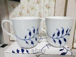 Royal Copenhagen Blue Fluted Mega 37CL Mug Cup Set of 2