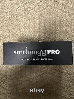 SMRTMUGG Battery Powered Heated Coffee Mug Wireless Charging Large 14oz Black