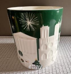 STARBUCKS Green & White Relief PARIS Mug