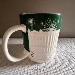 STARBUCKS Green & White Relief PARIS Mug